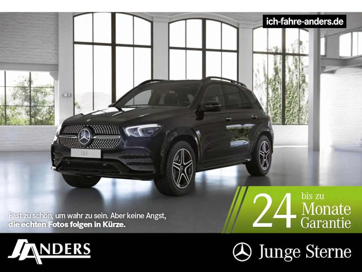 Mercedes-Benz GLE 400 d 4M AMG+MBUX+Pano+Distr+Burm+AHK+36+Key Schwarz - 1