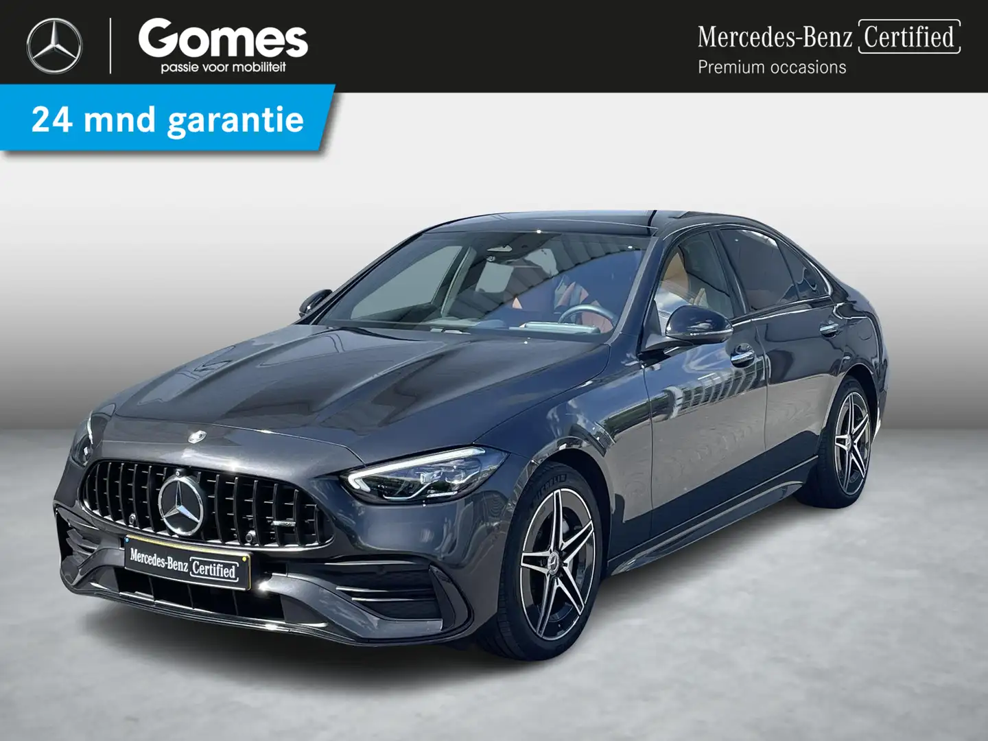 Mercedes-Benz C 300 e AMG Line | Trekhaak | Panoramadak | Grijs - 1