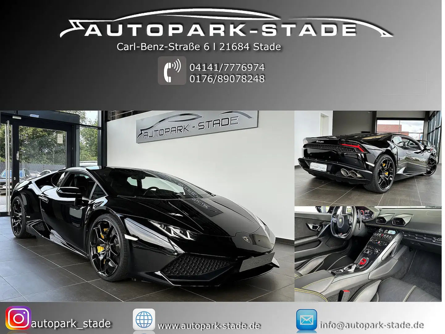 Lamborghini Huracán LP 610-4 Lift Kam VC Keramik Zwart - 1