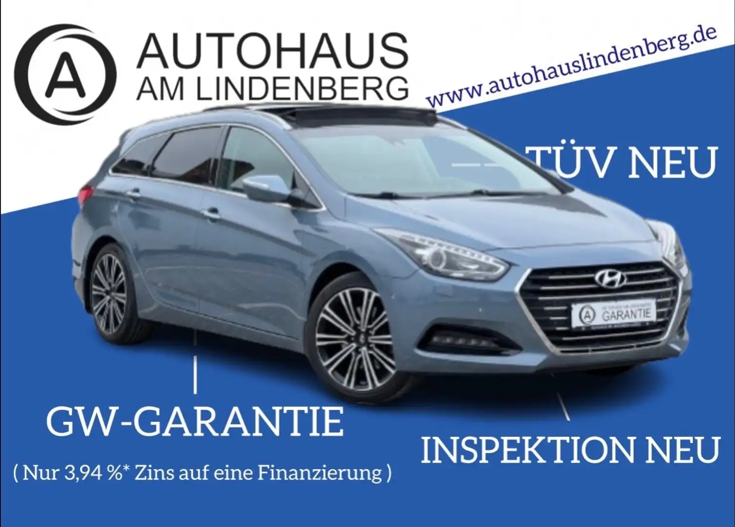 Hyundai i40 cw blue Premium*NAVI*LED*PANO*R-KAM*MEMORY Azul - 1