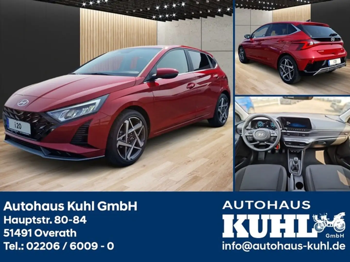 Hyundai i20 1.2 Joker + Sport Navi+Cam+Klimaauto+SHZ Rot - 1