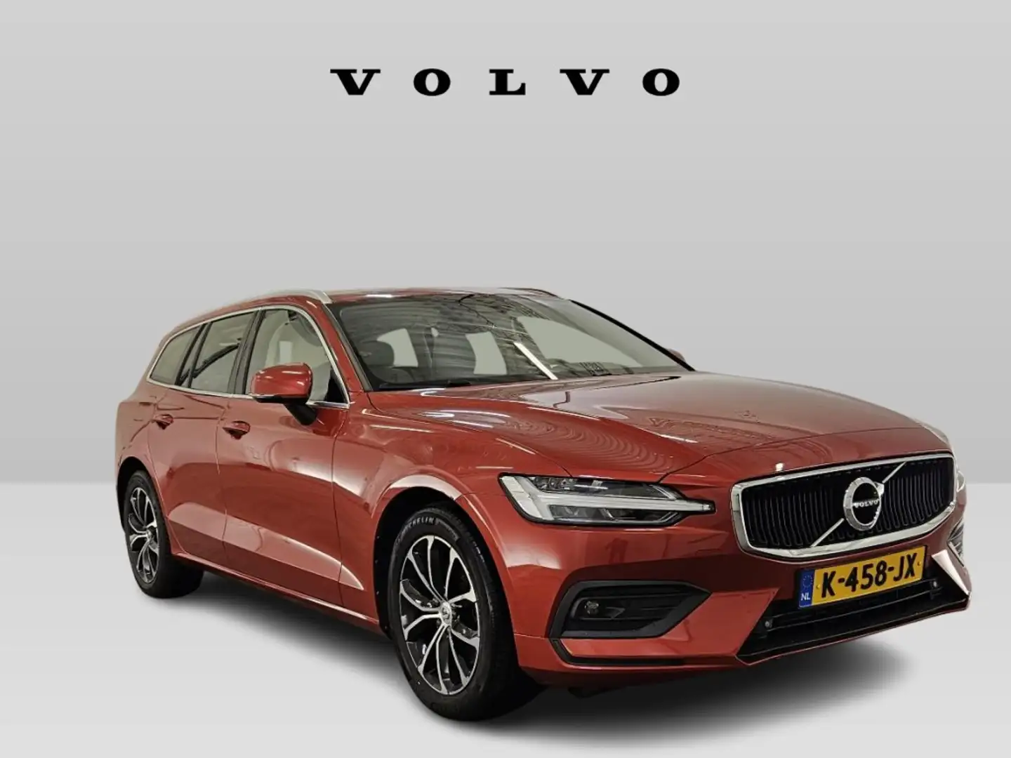 Volvo V60 2.0 B3 Business Pro Fusion Red / Blond Leather | I Orange - 2