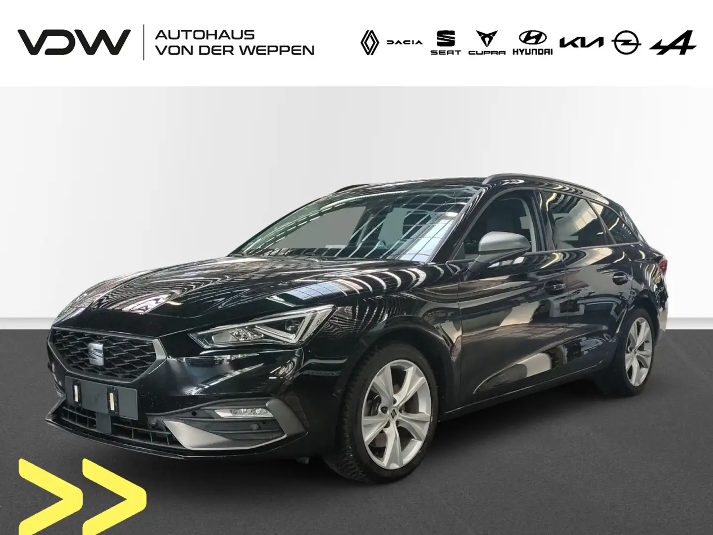SEAT Leon Sportstourer 2.0 TDI FR 4Drive Klima Navi Schwarz - 1