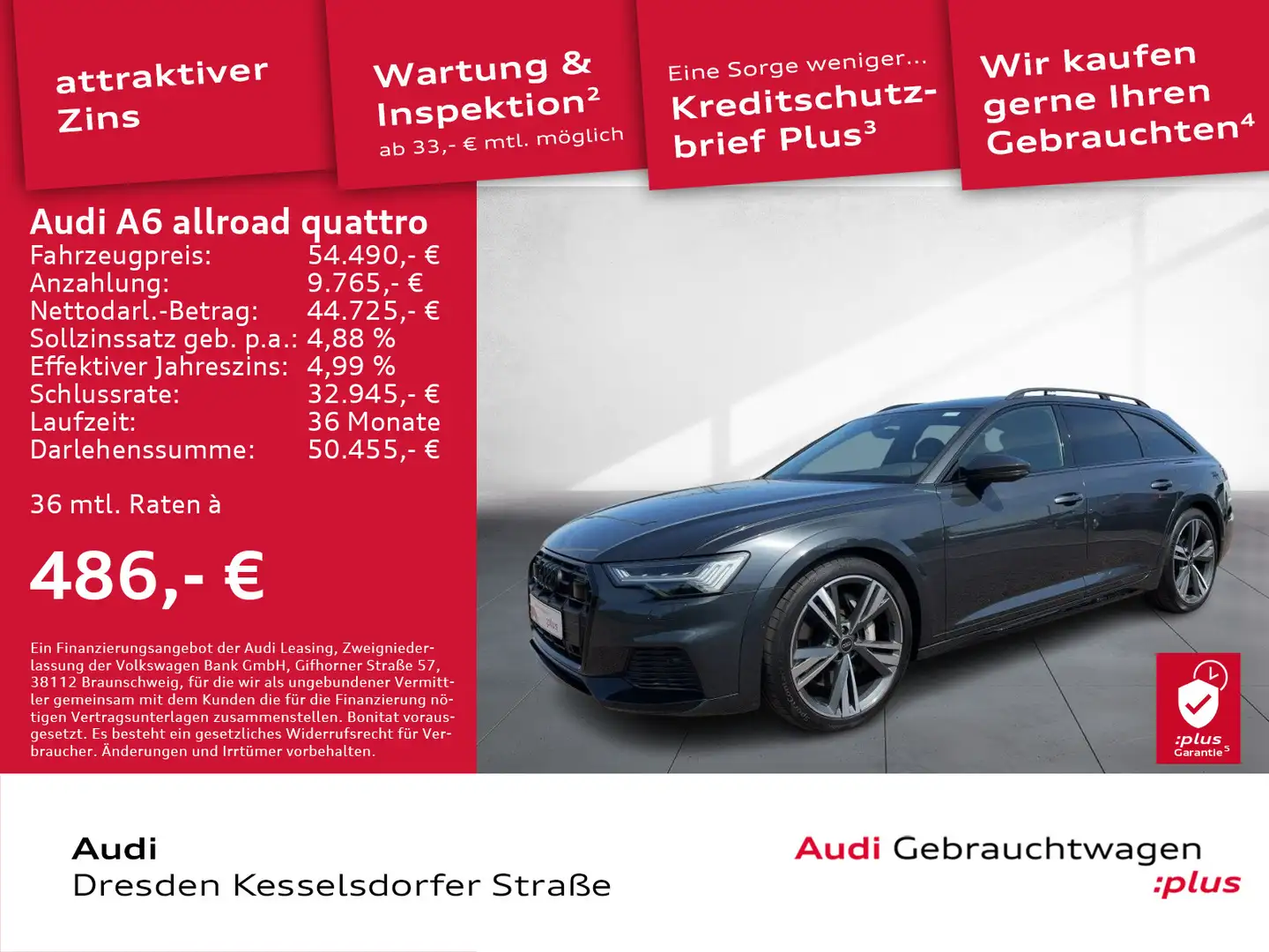 Audi A6 allroad A6 allroad 55 TDI Q.Navi LED Pano AHZV Grey - 1