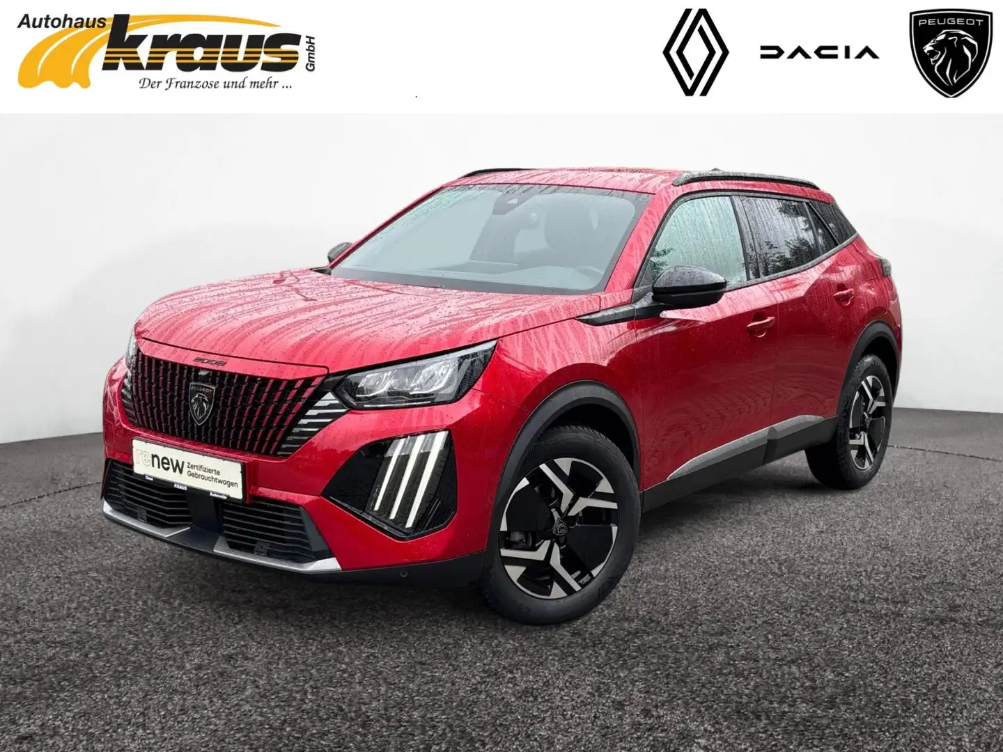 Peugeot 2008 Allure PureTech 130 EAT8 KAMERA SHZ ACC DAB Rouge - 1