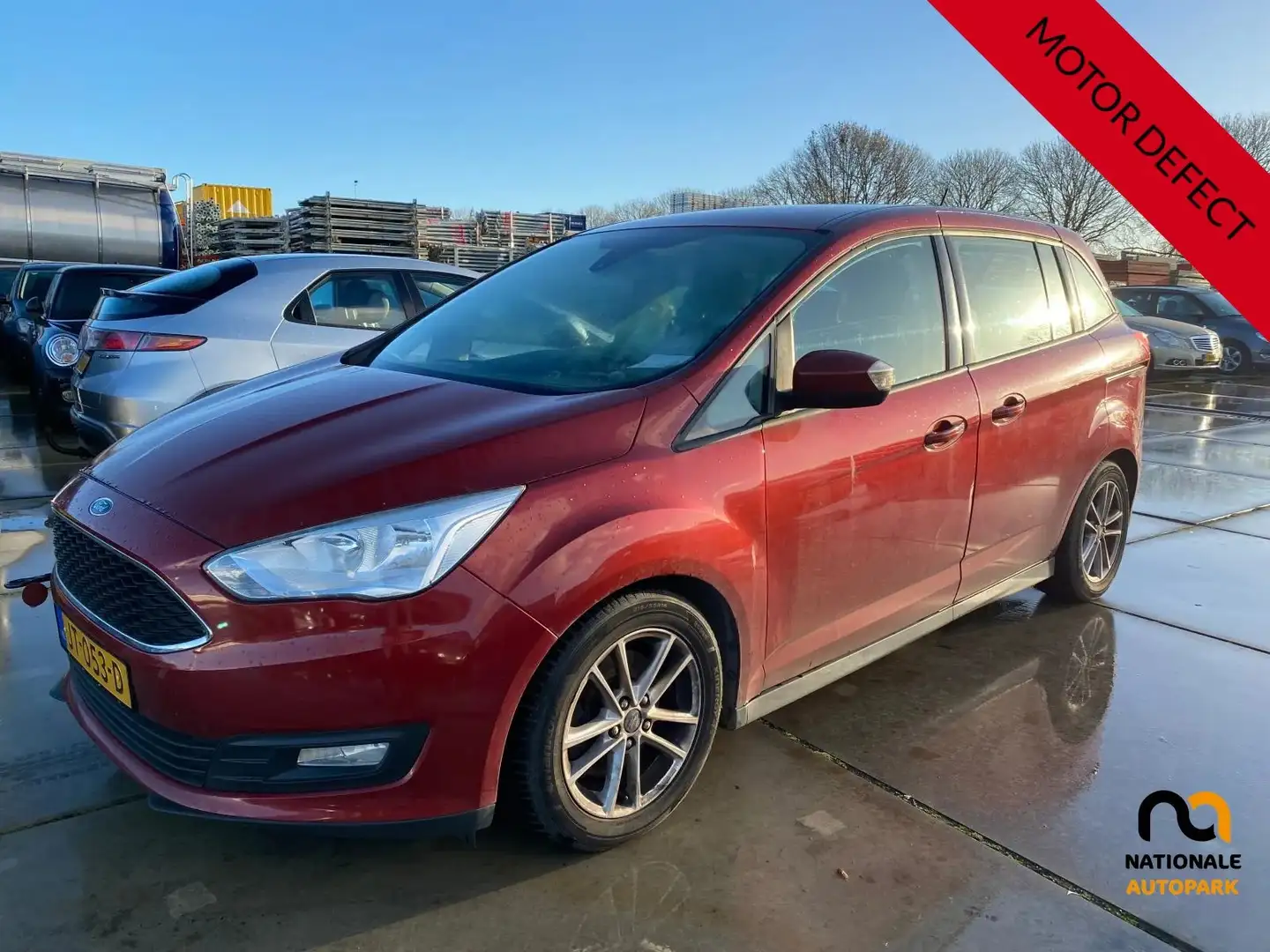 Ford Grand C-Max 2016 * 1.0 Trend 7p. * 187.D km * MOTORSCHADE Rood - 1