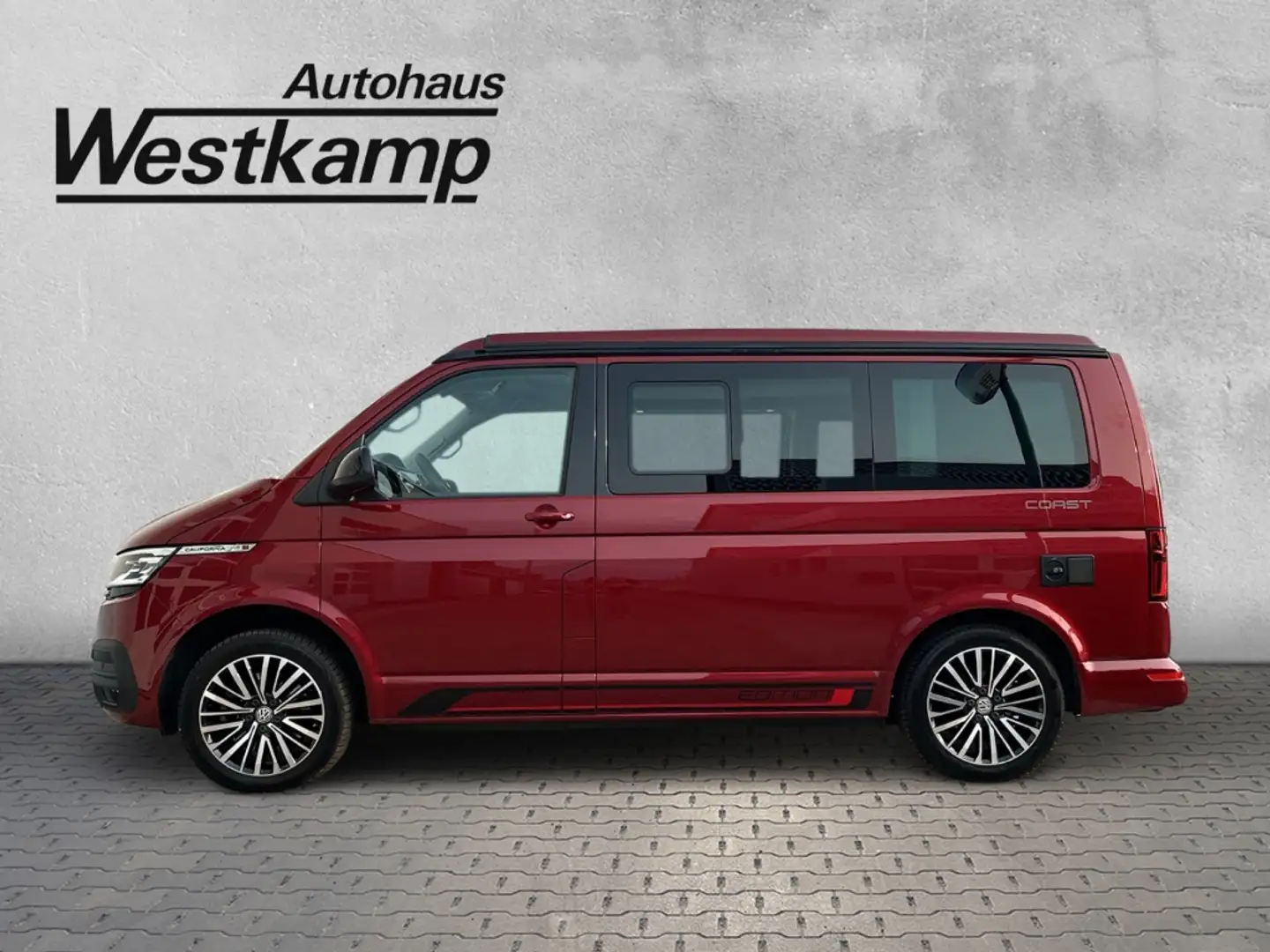 Volkswagen California Coast Edition 2,0 TDI DSG Led Navi Rojo - 2