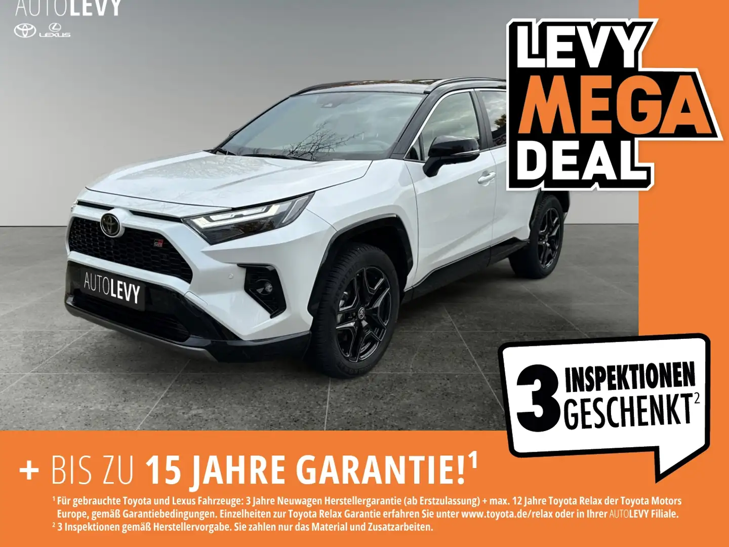 Toyota RAV 4 RAV4 Hybrid GR AWD *360*SITZMEMORY*NAVI*AWD* Blanc - 1