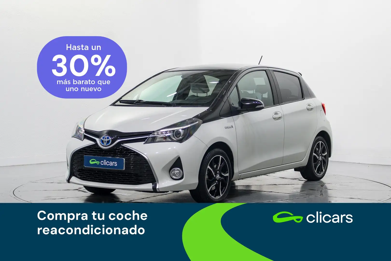 Toyota Yaris 100H 1.5 Feel! Blanc - 1