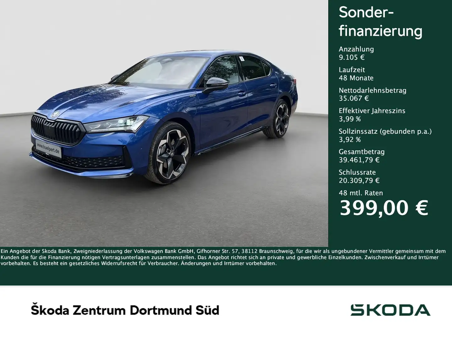 Skoda Superb 1.5 iV SPORTLINE AHK 360°CAM LM19 EKLAPPE Blau - 1