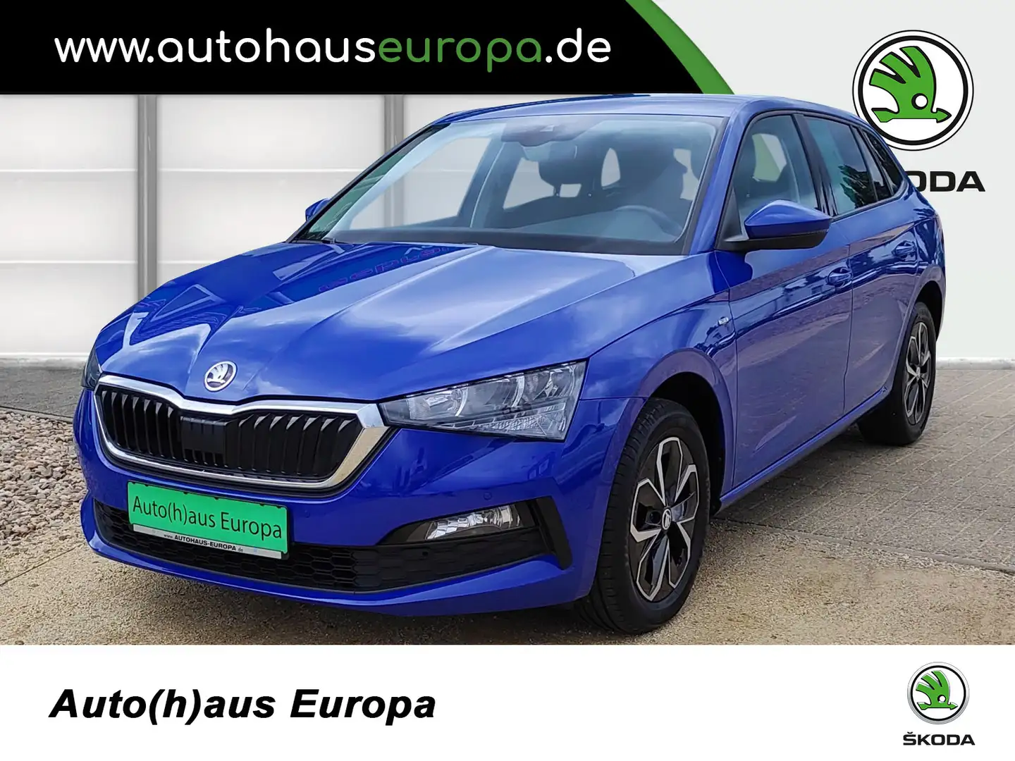 Skoda Scala 1.0 TSI Drive 125 KlimaA SHZ SmartLink Fahrassis. Blau - 1