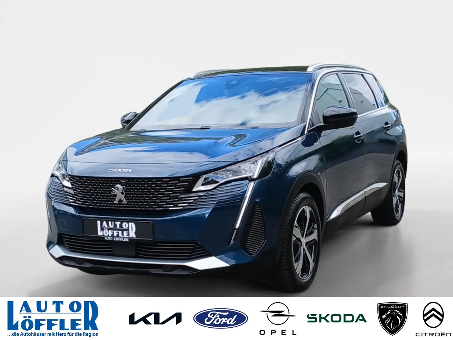 Peugeot 5008 GT NAVI^ SHZ^ RFK^ TEMP^ Klima Navi Blau - 1