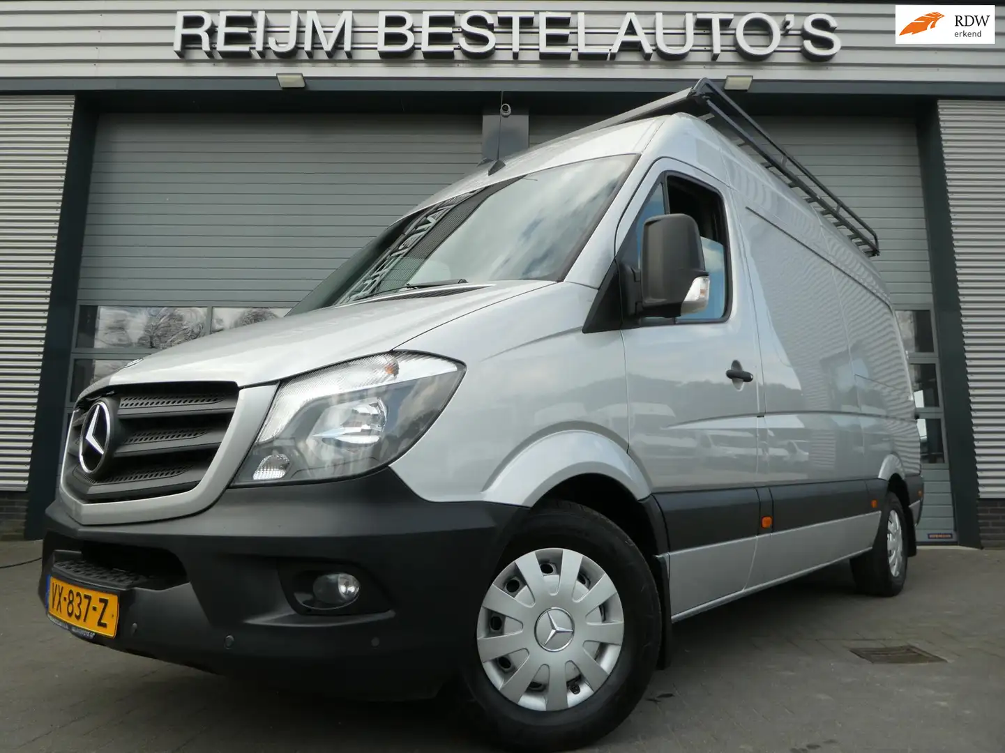 Mercedes-Benz Sprinter 313 CDI L2H2 3 zits, airco, cruisecontrol, trekhaa Grijs - 1