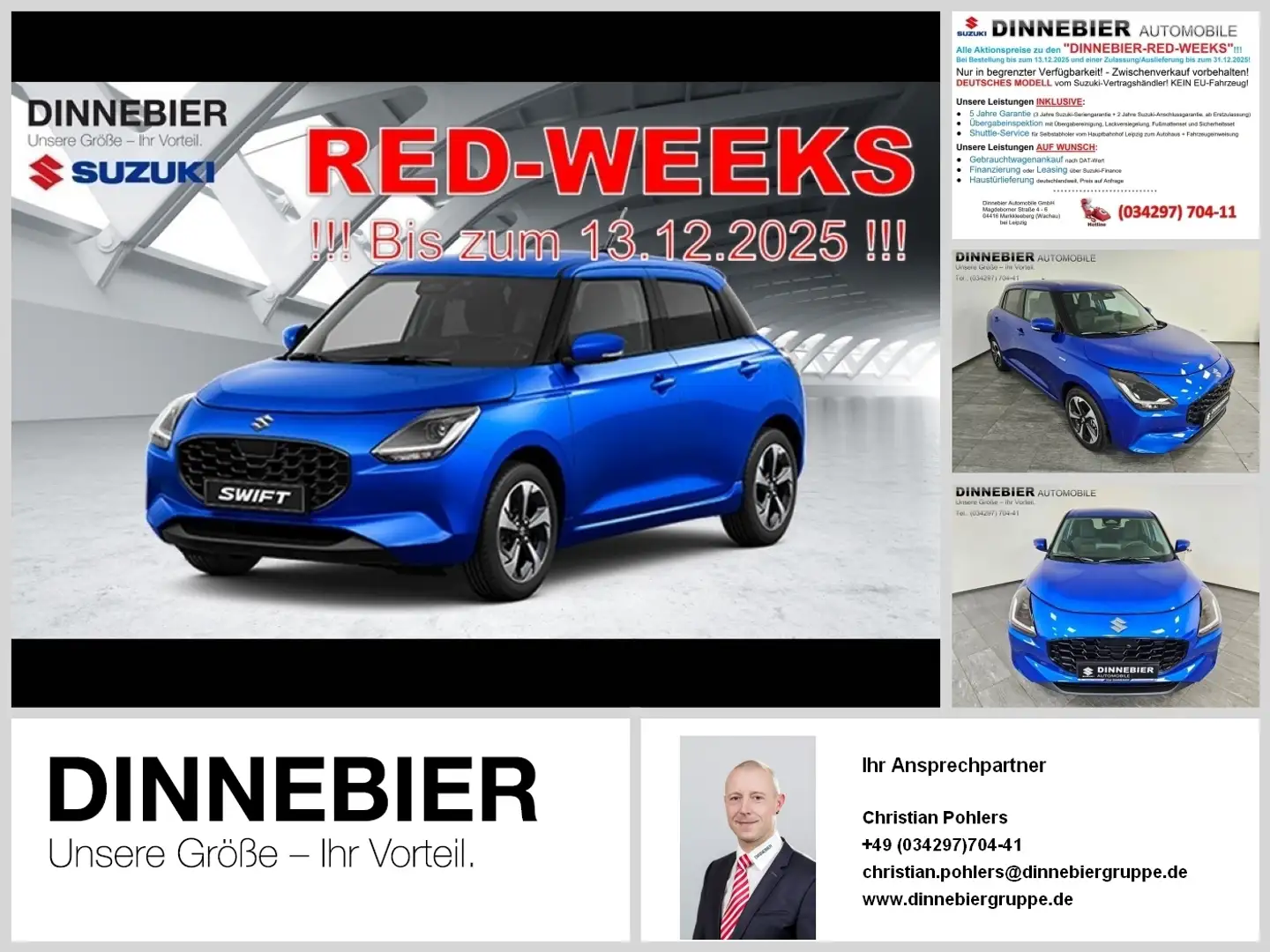 Suzuki Swift Comfort+ (MT) *5 Jahre Garantie* ACC CAM Bleu - 1