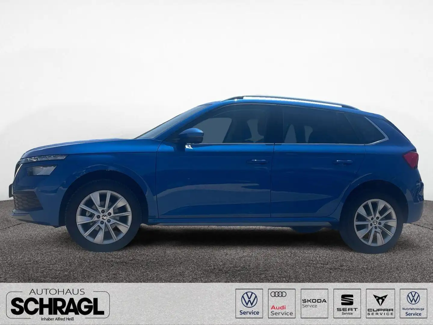 Skoda Kamiq 1.0 TSI STYLE+AHK+APP+SITZHEIZUNG Blau - 2