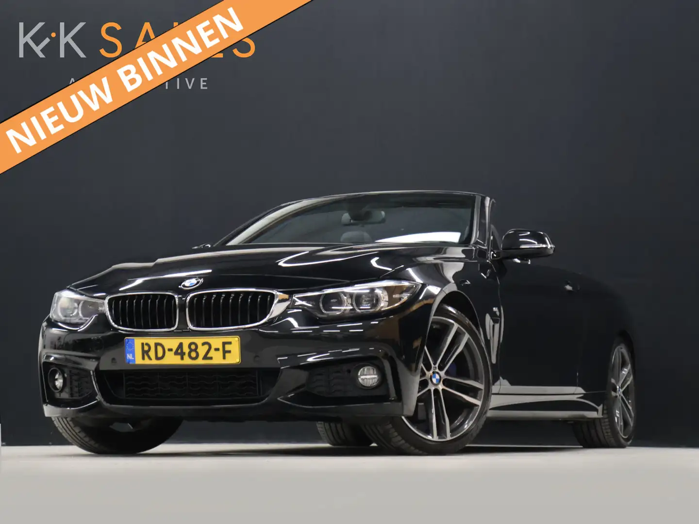 BMW 420 4-serie Cabrio 420i High Executive M-Sport Cabrio Noir - 1