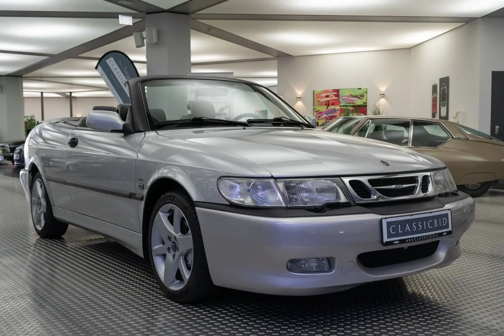 Saab 9-3 2.0 Turbo Ecopower Aero Cabriolet Silber - 2