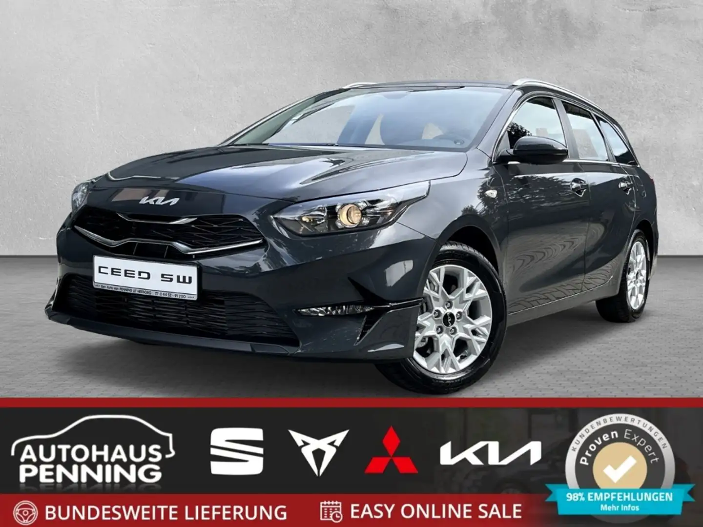 Kia Ceed SW / cee'd SW 1.0 T-GDI / UPE: 29.160,- € / VISION STD AHK PDC N Grigio - 1
