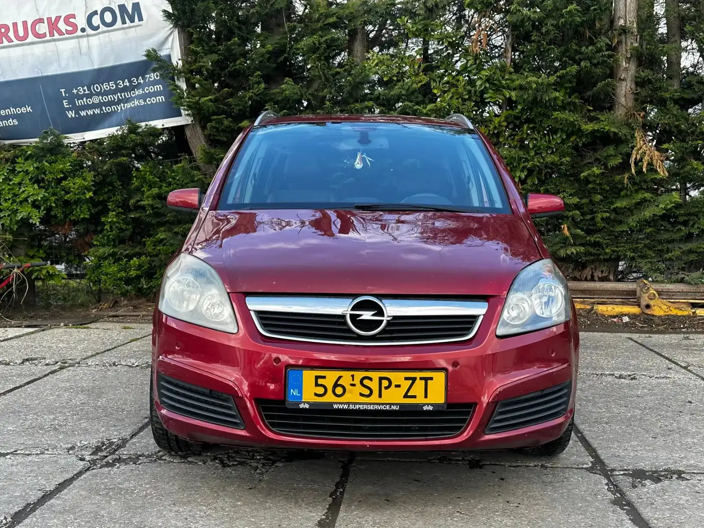 Opel Zafira 1.9 CDTi Cosmo 7P AUT Clima/Half Leer/LMV/ EURO4 Rood - 2