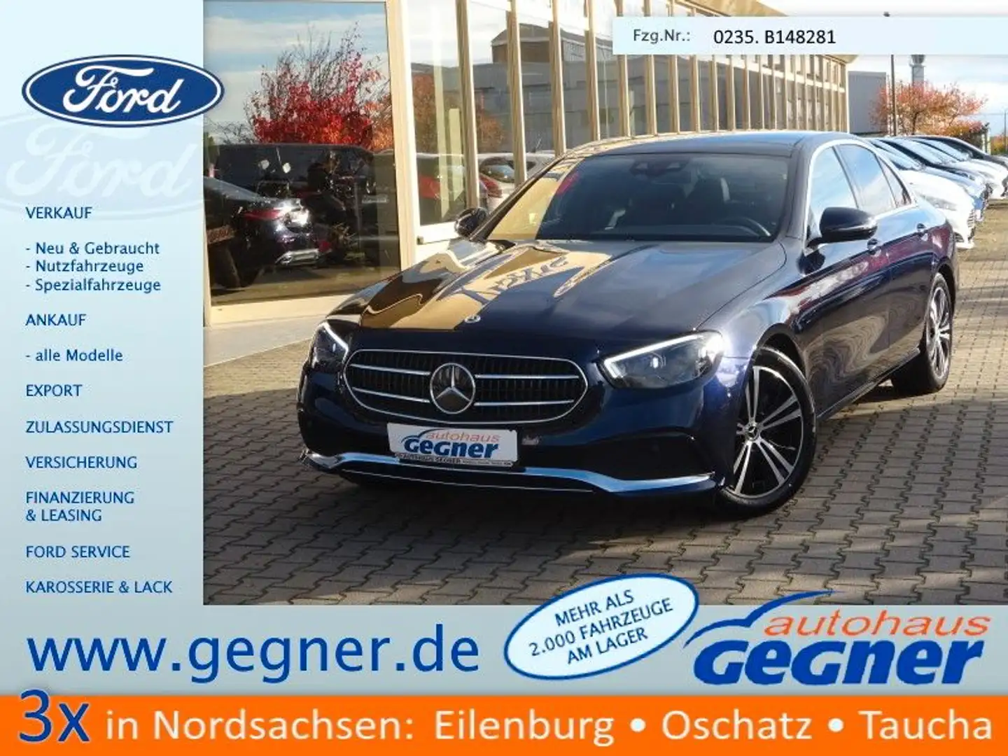 Mercedes-Benz E 220 d 9G-TRONIC Avantgarde AHK Distronic Pano Bleu - 1