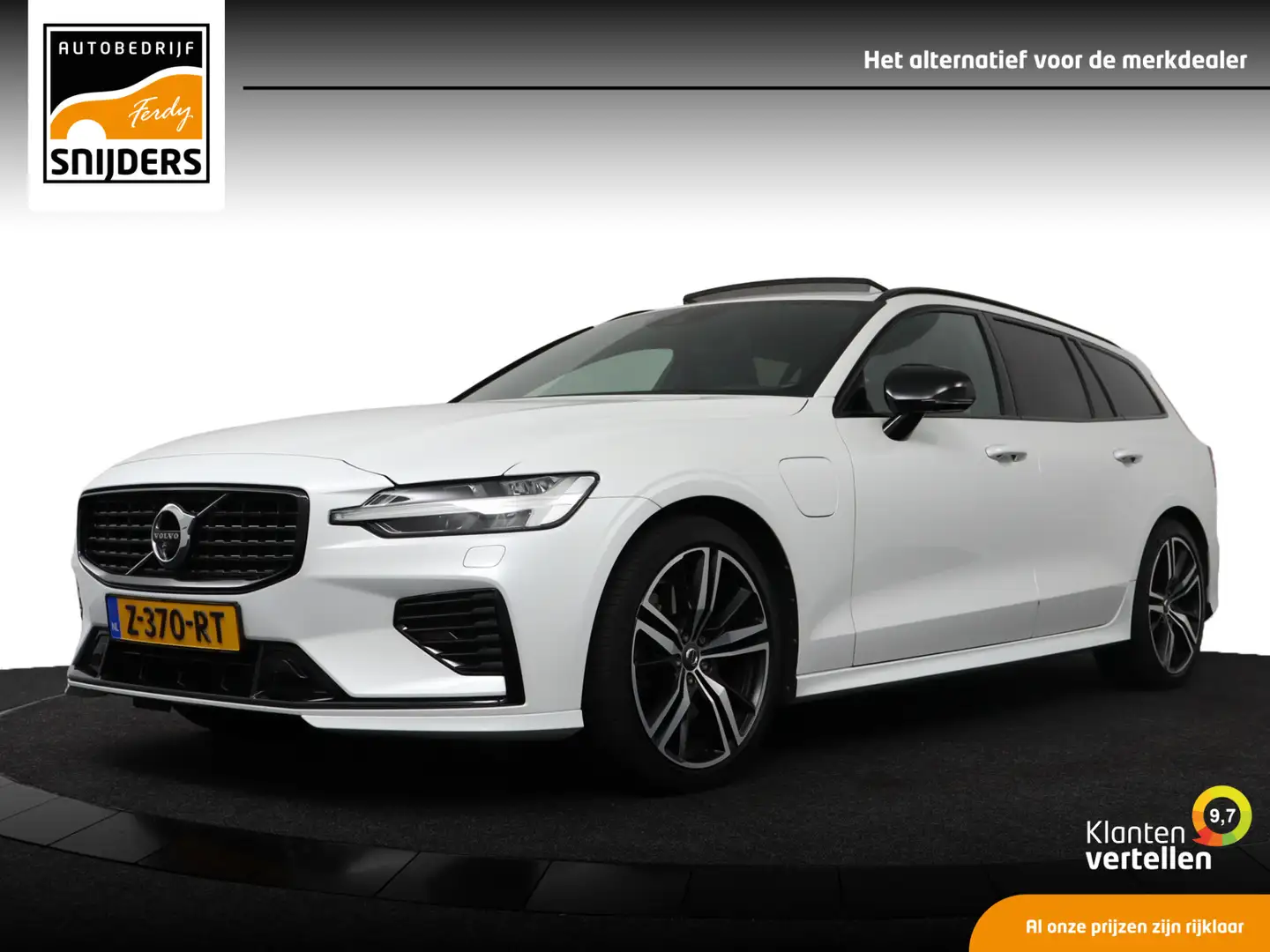 Volvo V60 2.0 T6 Recharge AWD R-Design 340 PK | 3D Camera | Wit - 1