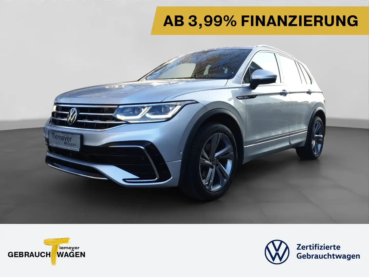 Volkswagen Tiguan 2.0 TDI DSG R-LINE LM19 ASSISTENZ+ MATRIX Silber - 1