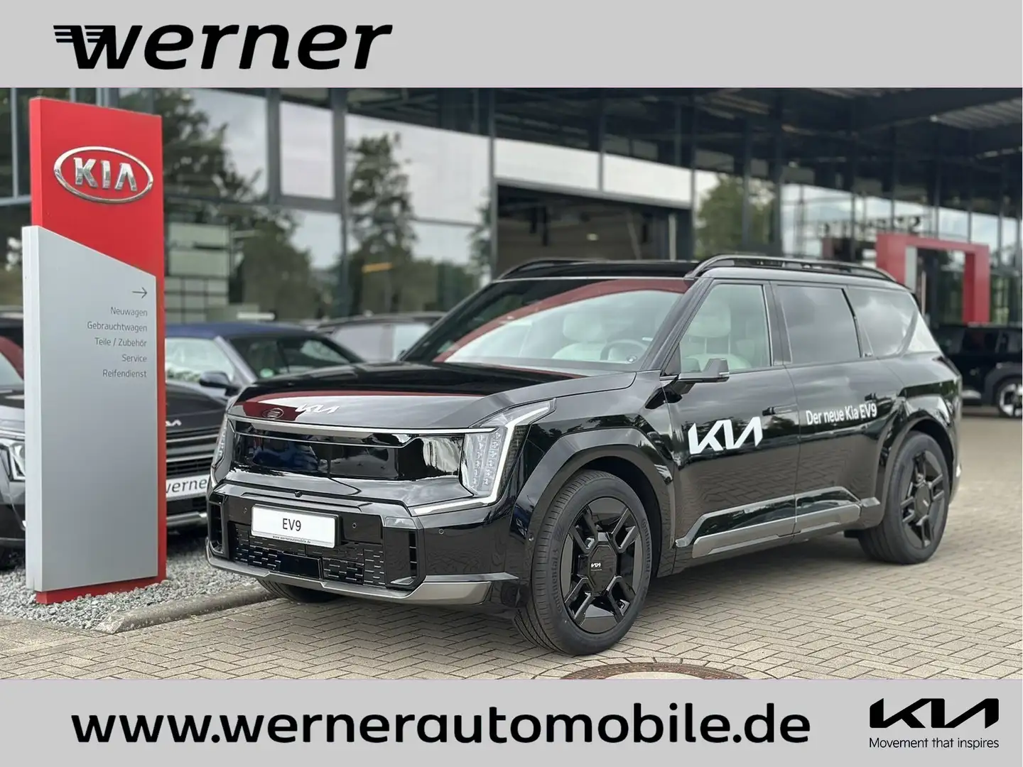 Kia EV9 AWD GT-Line Relax Panorama Digi.Spiegel AHK Noir - 1