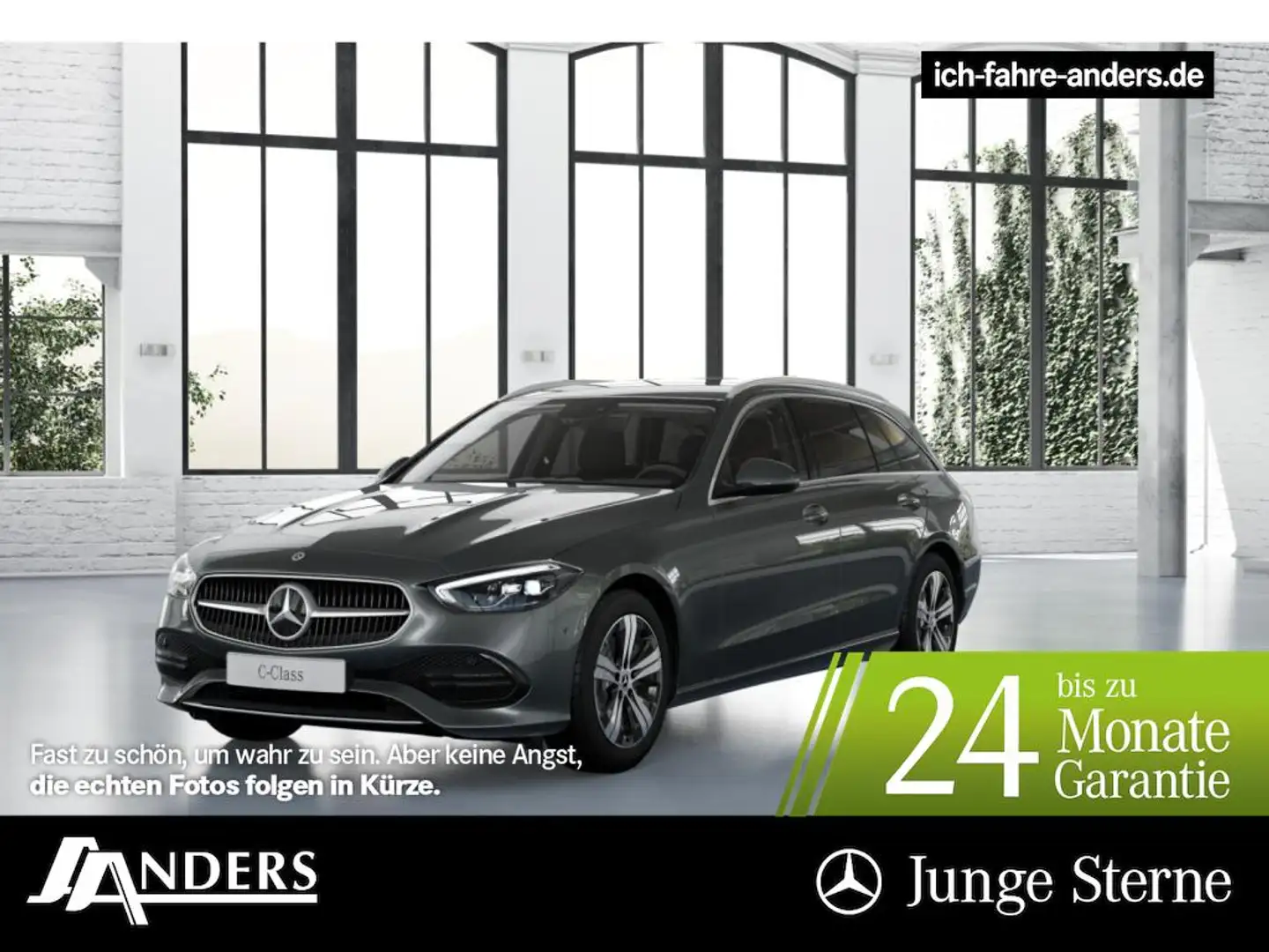 Mercedes-Benz C 220 d T Avantgarde+MBUX+SHZ+LED+Kam+AHK+EASY-P Grau - 1