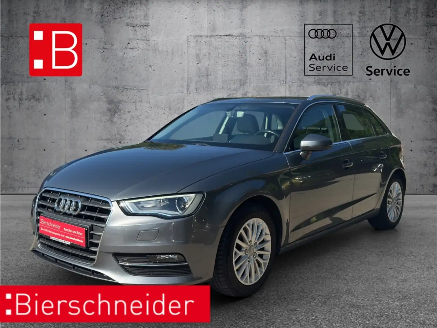 Audi A3 Sportback 2.0 TDI Ambiente LED AHK PDC 16 GRA Gris - 1