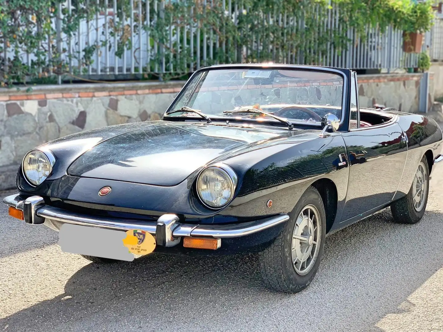 Fiat 850 Spider Sport ORO ASI Nero - 1