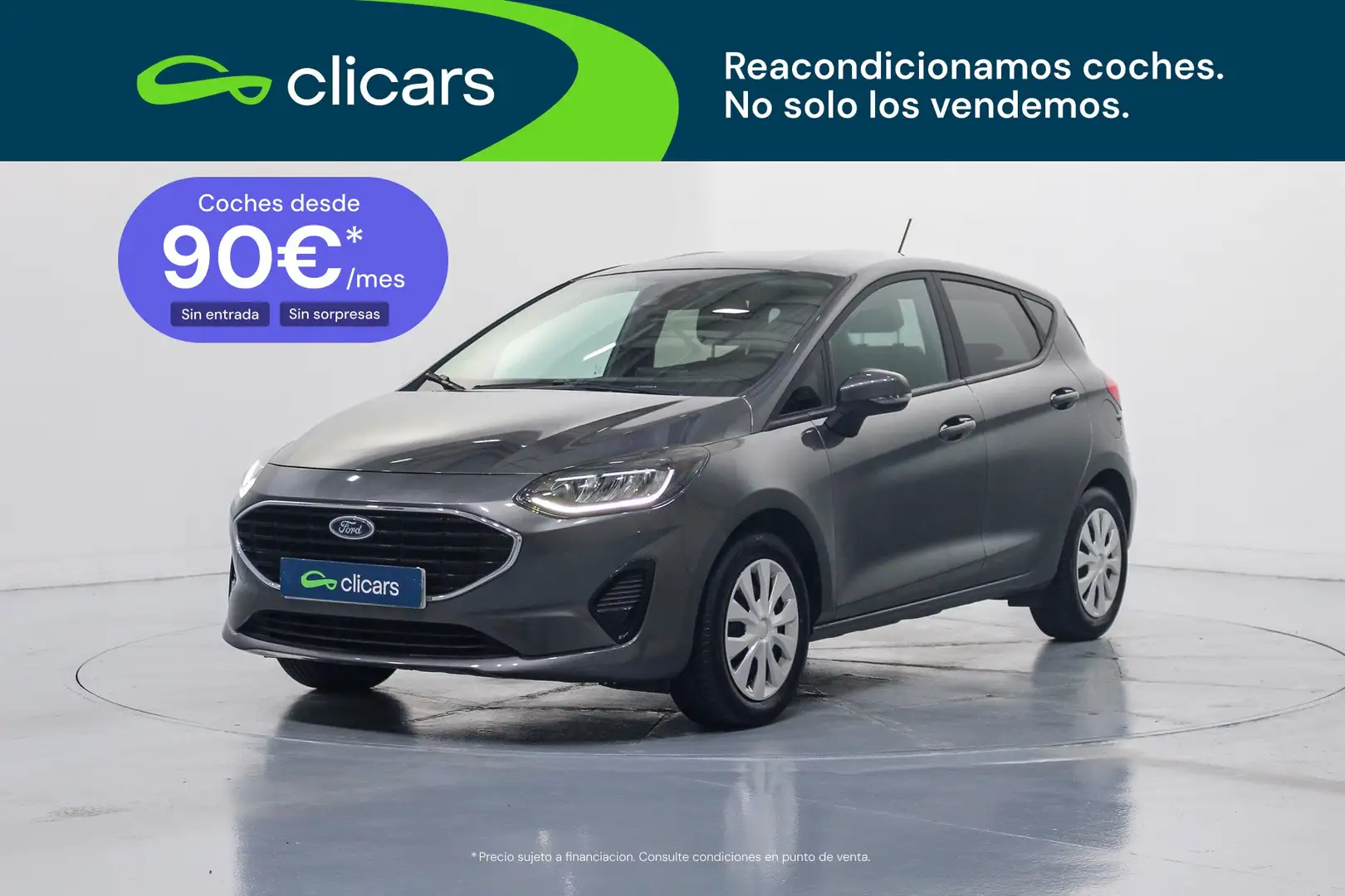 Ford Fiesta 1.1 Ti-VCT Trend Gris - 1