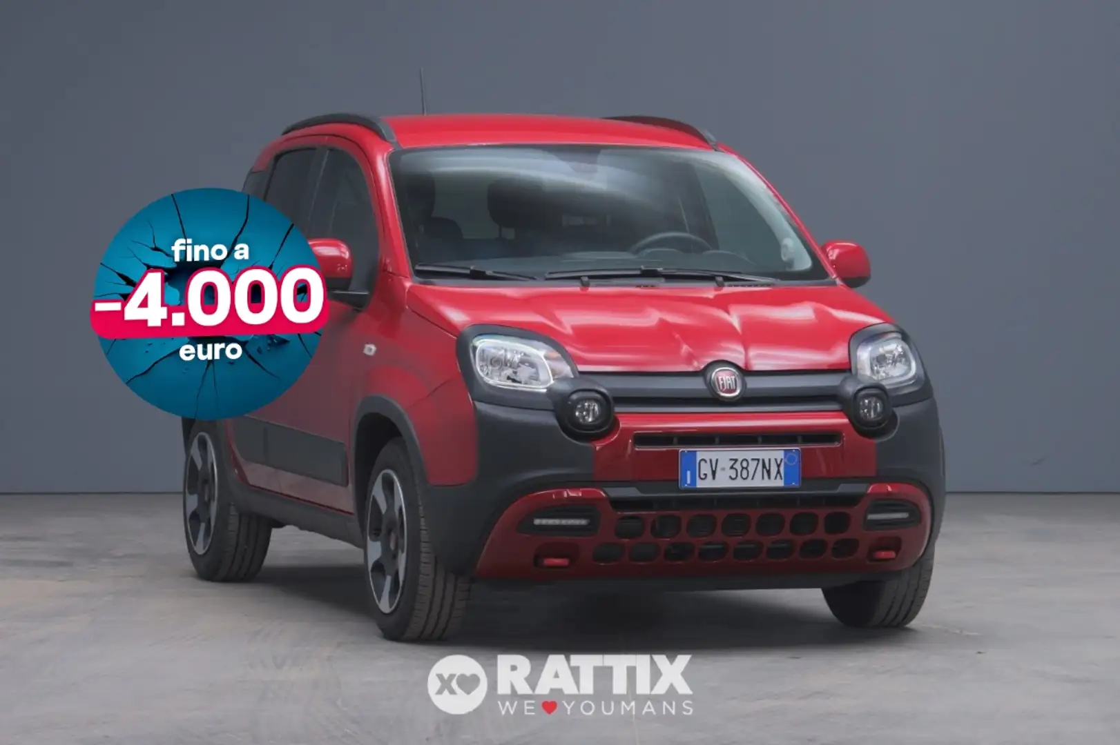 Fiat Panda 1.0 Firefly Hybrid 70CV Cross 5p.ti Rouge - 1