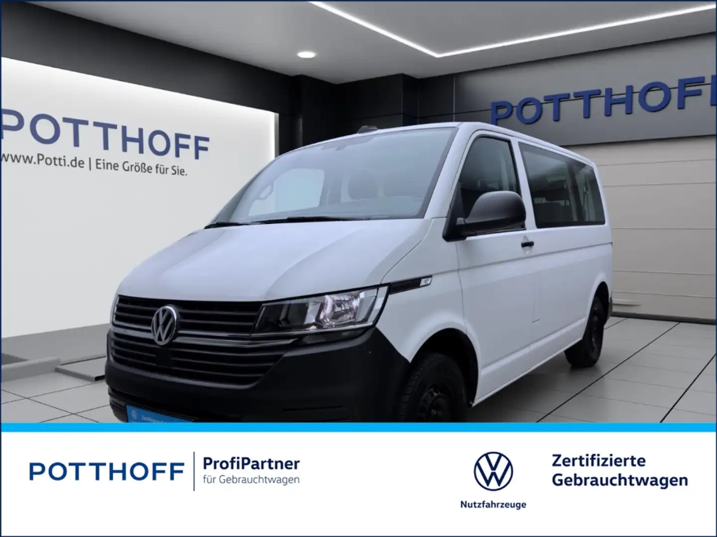 Volkswagen T6.1 Transporter Kombi 2.0 TDI 9-SITZER KLIMA PDC NAVI Blanc - 1
