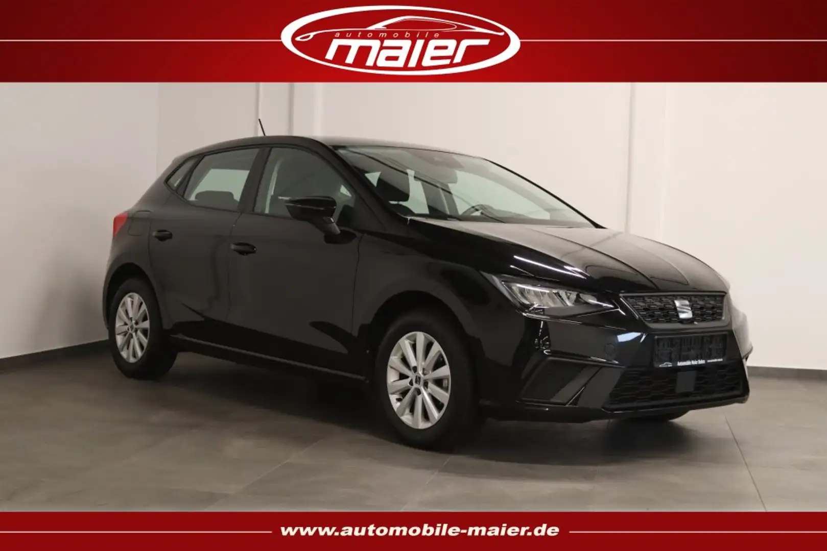 SEAT Ibiza 1.0 TGI Style-Tempo-Spurhalte-Klimaa.-SHZ- Schwarz - 1