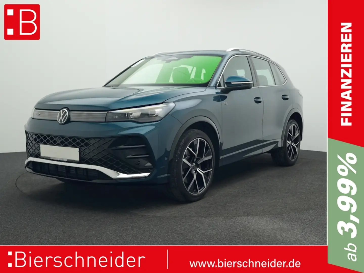 Volkswagen Tiguan 2.0 TSI DSG 4Mo. RLine 5-J-GAR PANO AHK LEDER Blau - 1