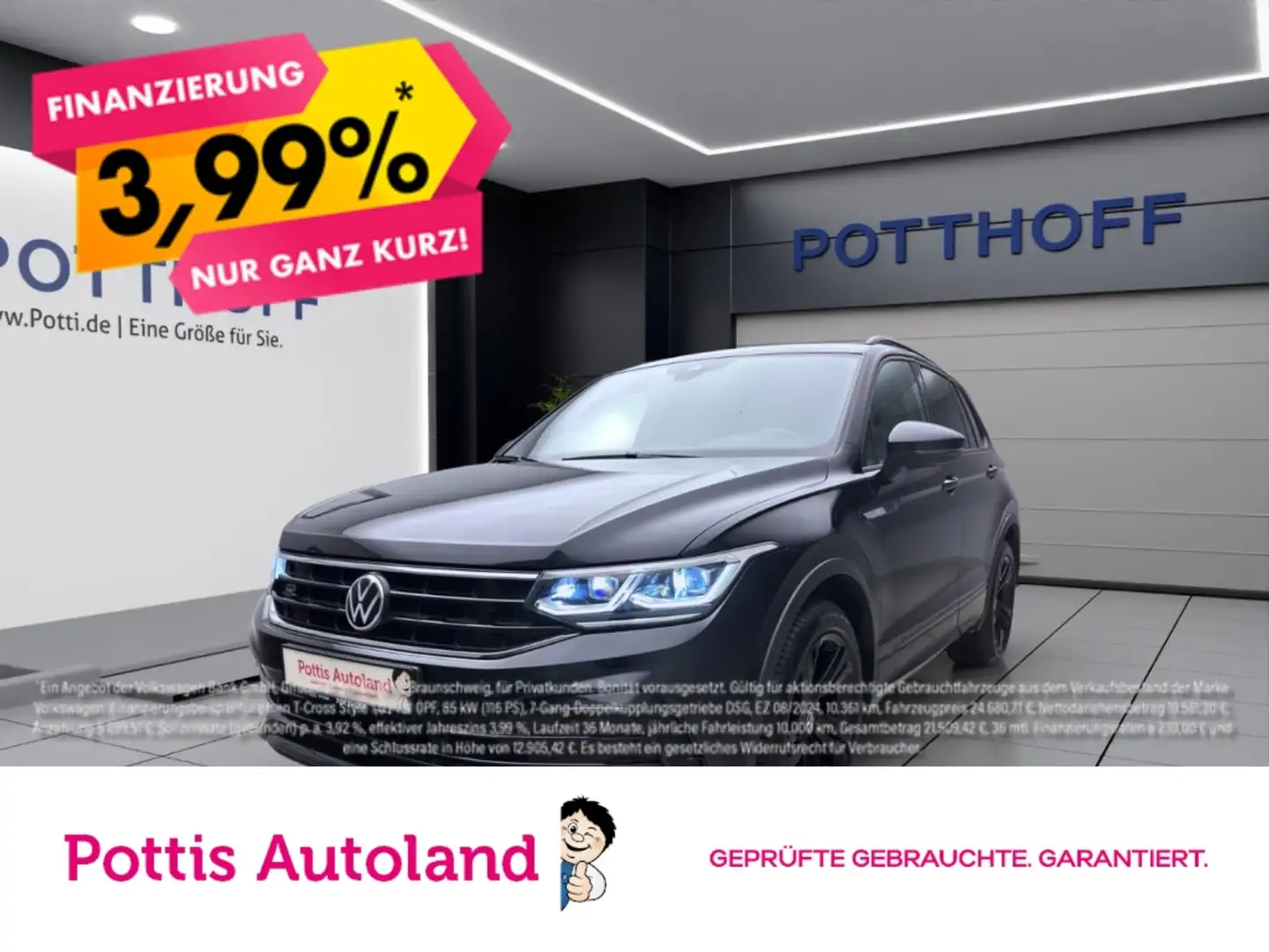 Volkswagen Tiguan 2.0 TDI DSG R-LINE NAVI MATRIX KAMERA SITZHZG Schwarz - 1