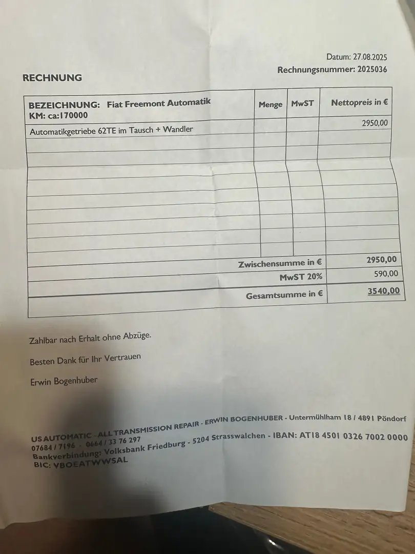 Fiat Freemont Fiat Freemont 2.0 Multijet 170PS AWD Black Code Automatikgetriebe NEU + Garantie Schwarz - 2