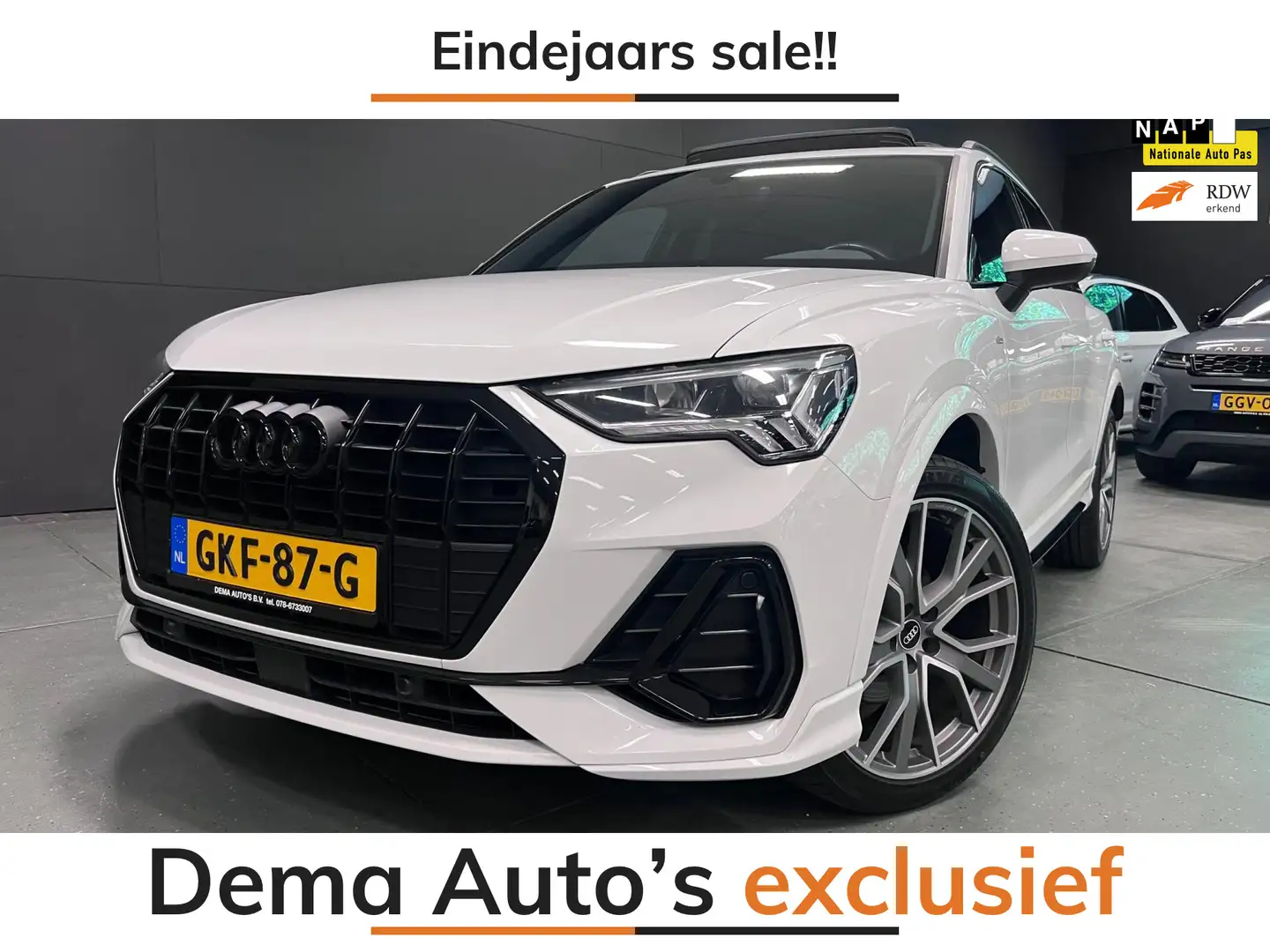 Audi Q3 35 TFSI S 3X S-LINE BLACK-LINE PANO/NAVI/LED/DAB/C Wit - 1