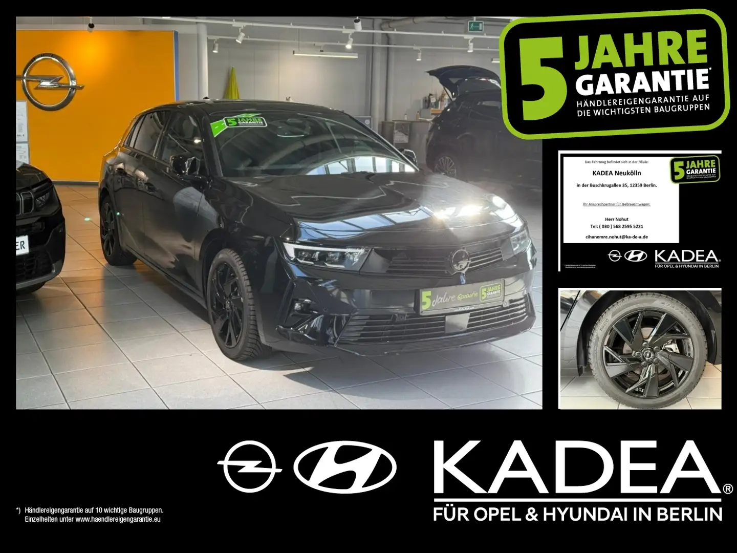 Opel Astra L 1.2 360°Kamera,Schiebedach,Head-Up,Navi Schwarz - 1