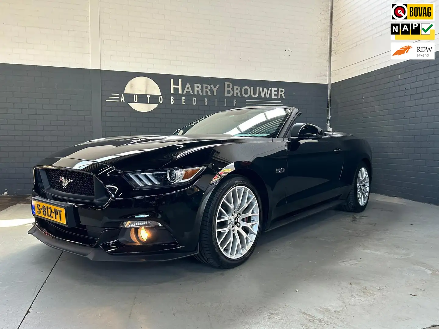 Ford Mustang Convertible 5.0 GT Automaat, geen USA import, 1e e Zwart - 1