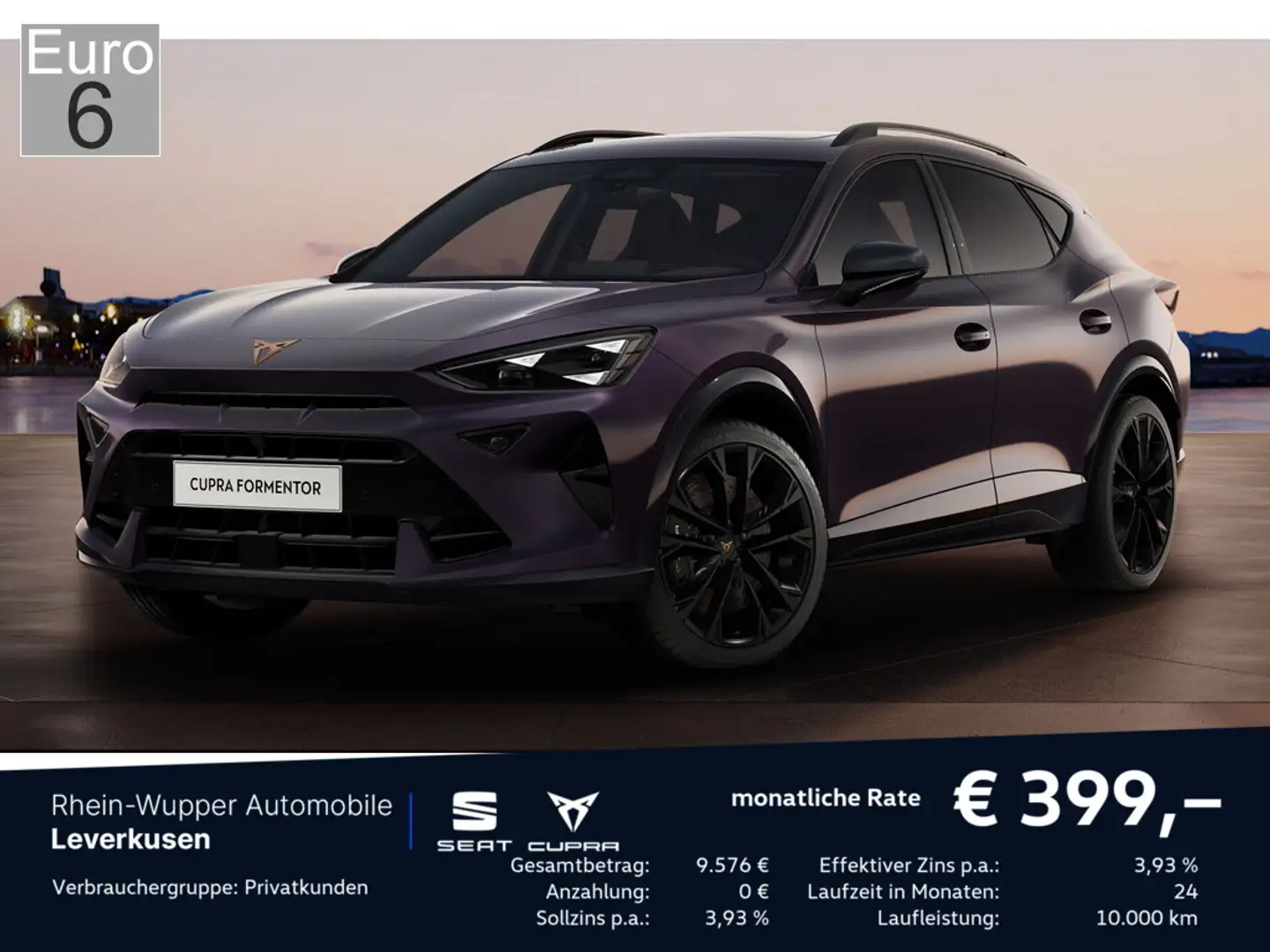 CUPRA Formentor VZ Black Edition 4Drive PANO NAVI AHK Mauve - 1