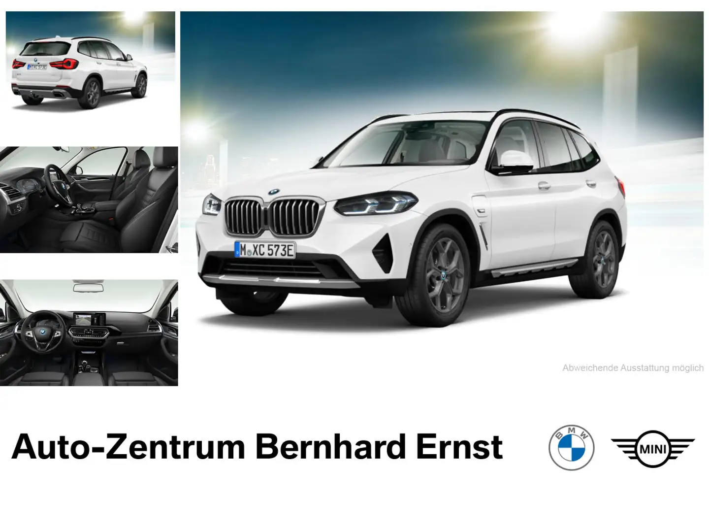 BMW X3 xDrive30e Pano Laser AHK HuD Kamera Blanc - 1