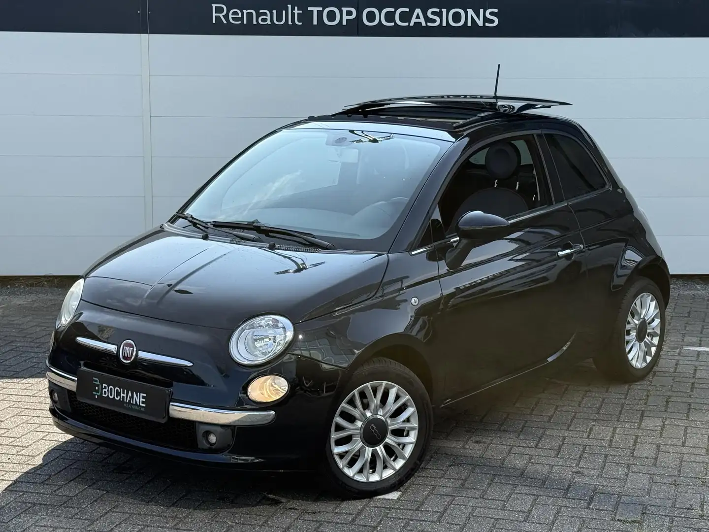 Fiat 500 1.2 Popstar | Open dak | Distributie 12/24 | Zeer Zwart - 2