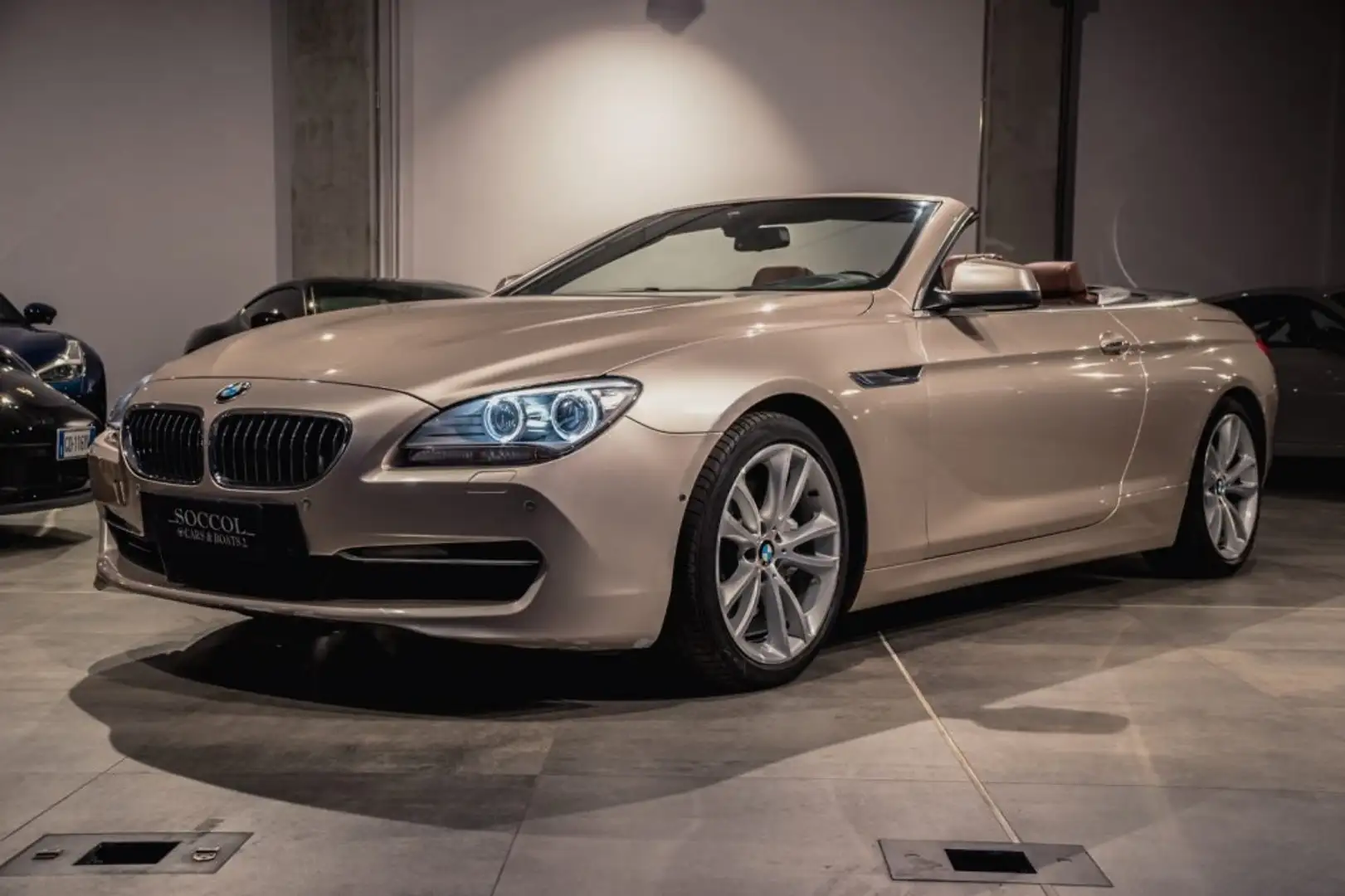 BMW 640 i Cabrio Futura*PELLE TOTALE NAPPA!!* Argintiu - 1
