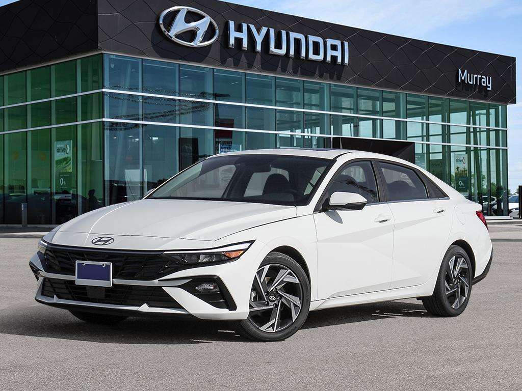 Atlas White 2026 Hyundai Elantra Hybrid Sedan  Automatic