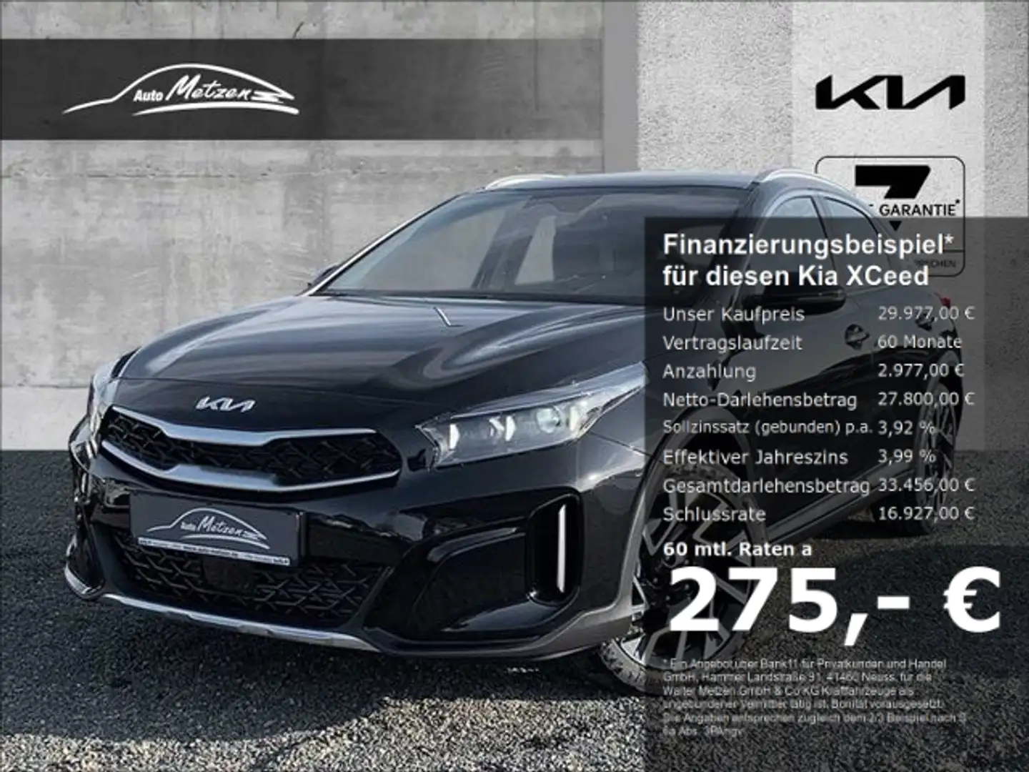 Kia XCeed 1.5 T-GDI DCT7 SPIRIT XCLUSIV NAVI JBL AKTION! Schwarz - 1