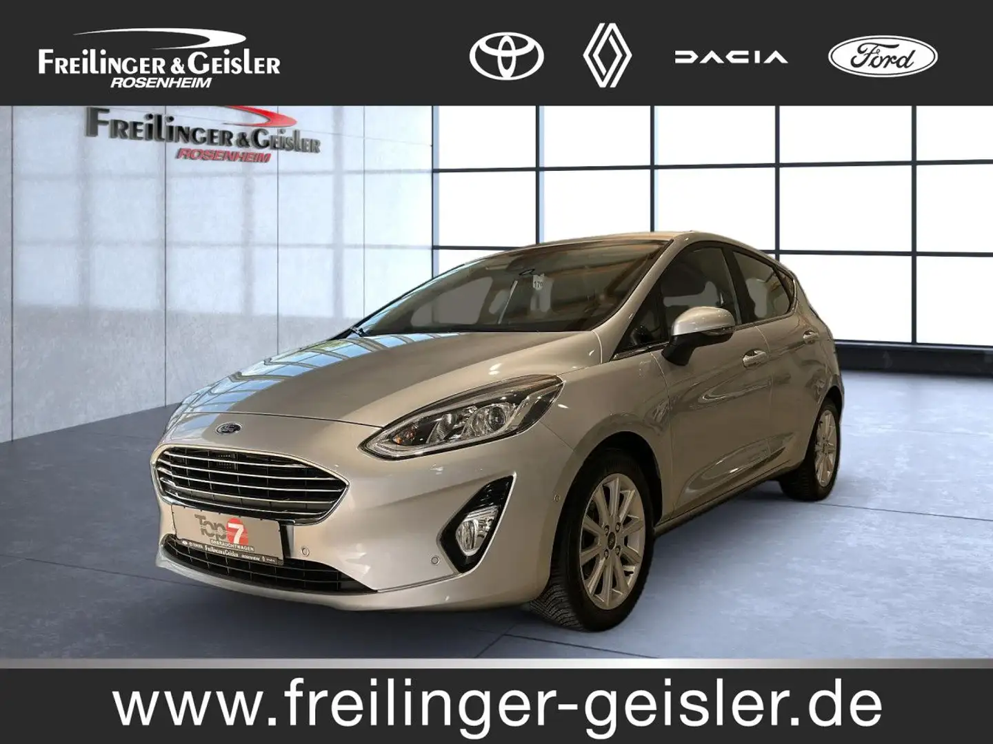 Ford Fiesta Titanium Bluetooth Navi Klima Einparkhilfe Argento - 1