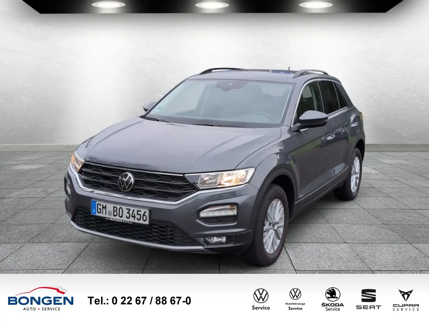 Volkswagen T-Roc 1.5 TSI Style DSG Navi Rückfahrkamera Carplay Grau - 1