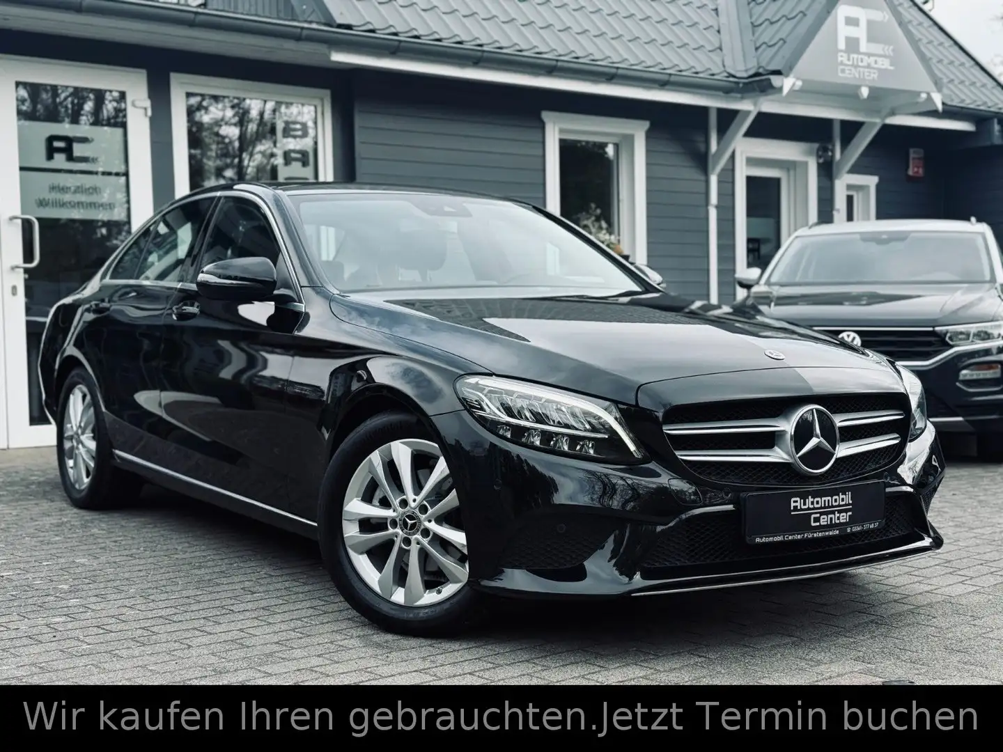Mercedes-Benz C 180 Lim. Mopf Automatik+Navi+Kamera+LED+SHZ+LM Schwarz - 1