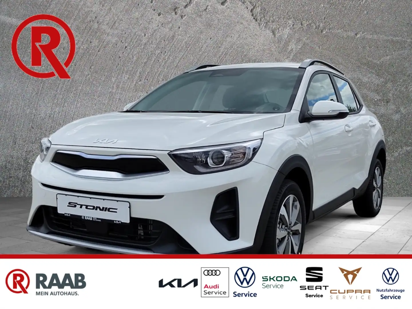 Kia Stonic Vision 1.2 STD Lenkradheizung Sitzheizung Sprachst Blanc - 1